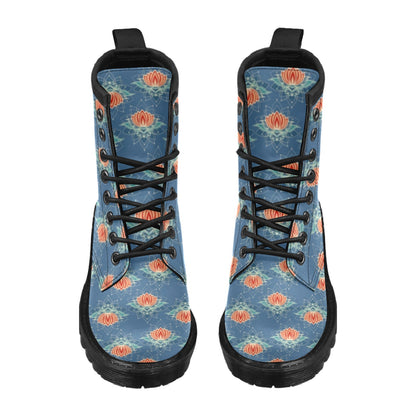 lotus Boho Pattern Print Design LO07 Women's Boots