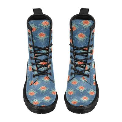 lotus Boho Pattern Print Design LO07 Women's Boots