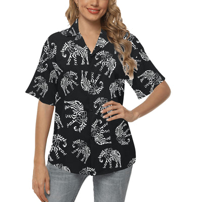 Elephant Tribal Women's Hawaiian Shirt