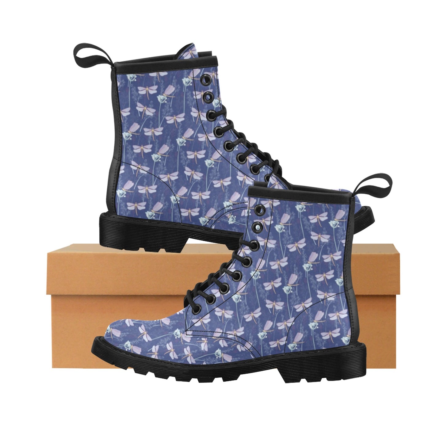 Dragonfly Print Design LKS401 Women's Boots