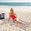 Santa Christmas Themed Print Design LKS303 Beach Towel 32" x 71"