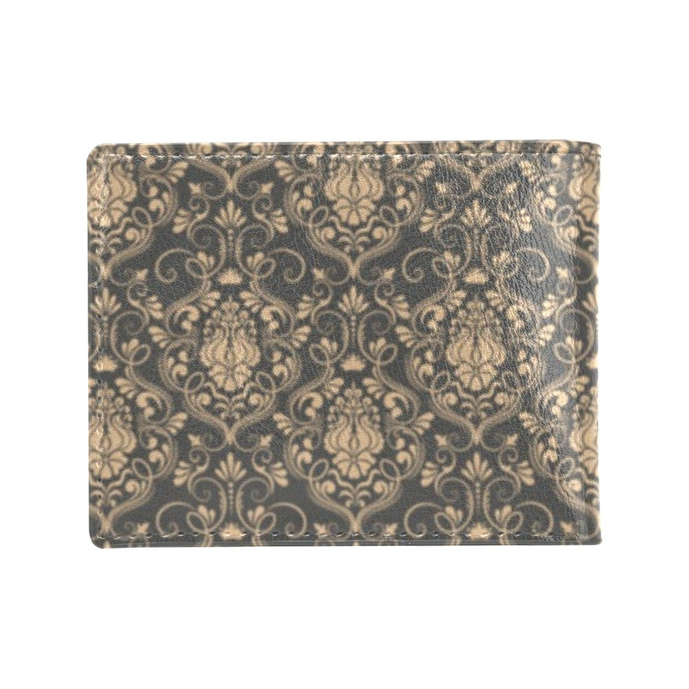 Damask Elegant Luxury Print Pattern Men's ID Card Wallet