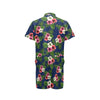 Hibiscus Pattern Print Design HB028 Men's Romper