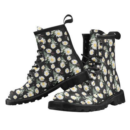 Daisy Pattern Print Design DS07 Women's Boots