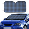 Tartan Blue Print Design LKS304 Car front Windshield Sun Shade