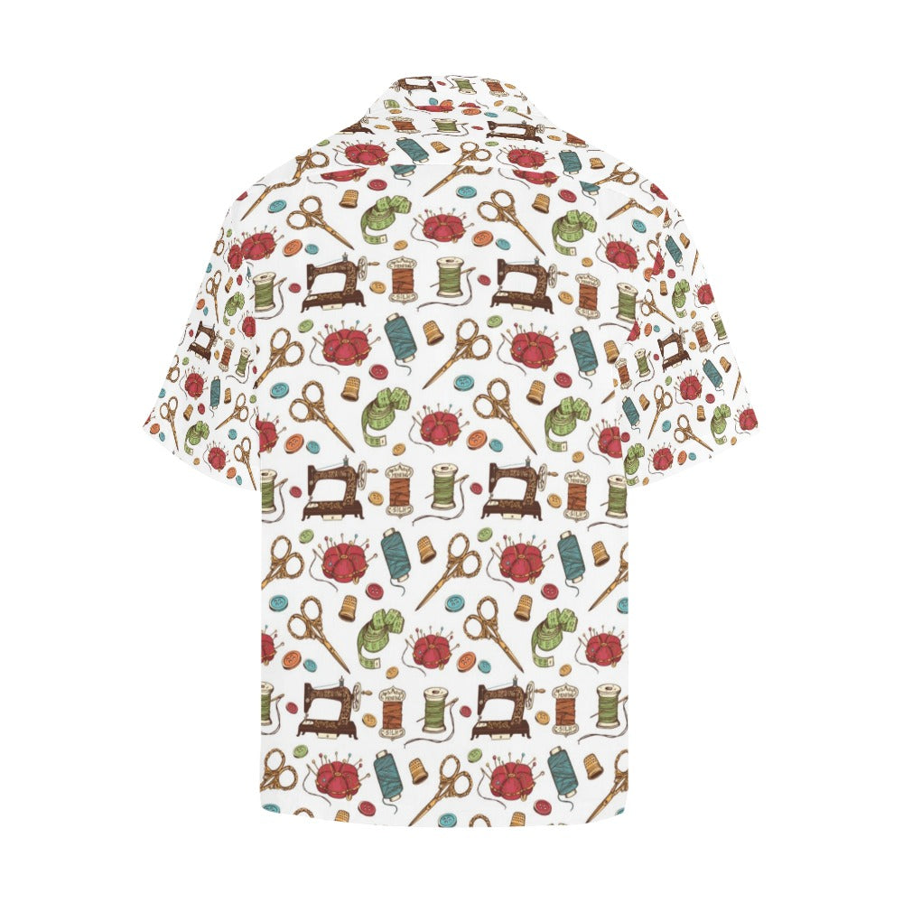 Sewing Equipment Print Design LKS304 Men's Hawaiian Shirt