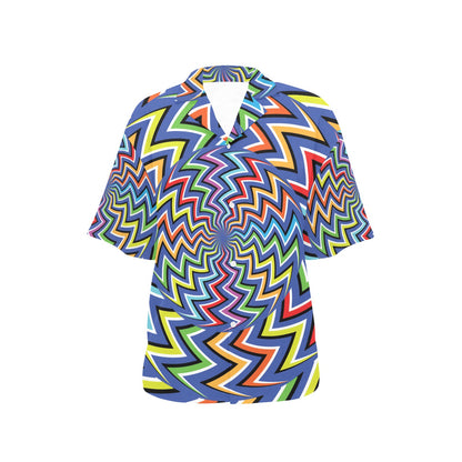 Optical illusion Pattern Print Design A02 Women's Hawaiian Shirt