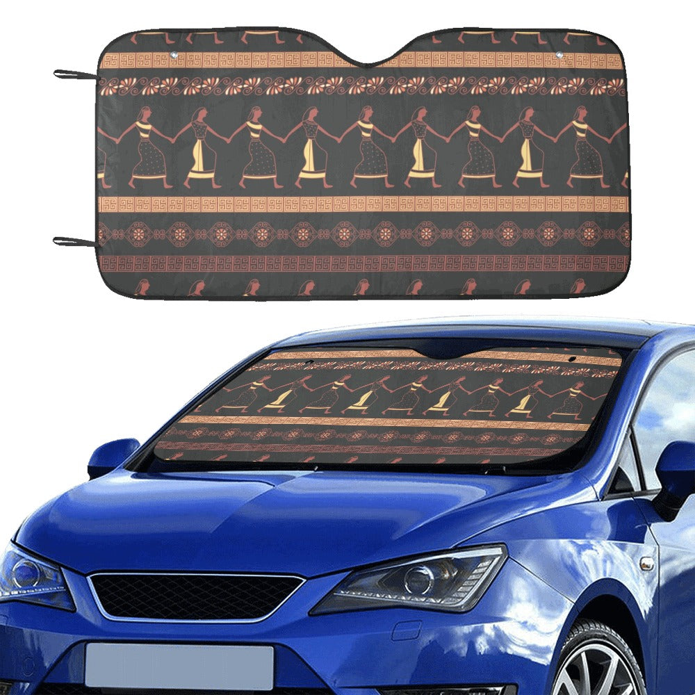 Ancient Greek Human Print Design LKS306 Car front Windshield Sun Shade