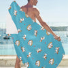 Russell Terriers Playing Print Design LKS305 Beach Towel 32" x 71"