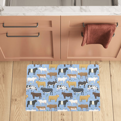 Cattle Pattern Print Design 02 Kitchen Mat