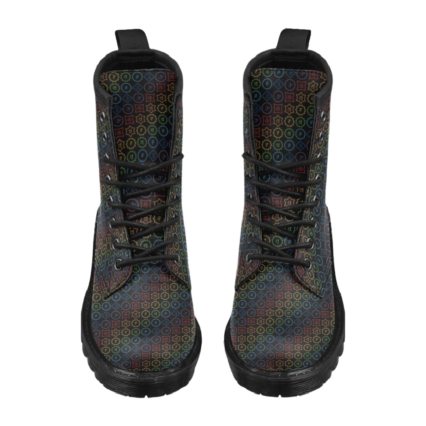 Chakra Colorful Symbol Pattern Women's Boots