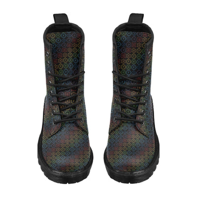 Chakra Colorful Symbol Pattern Women's Boots