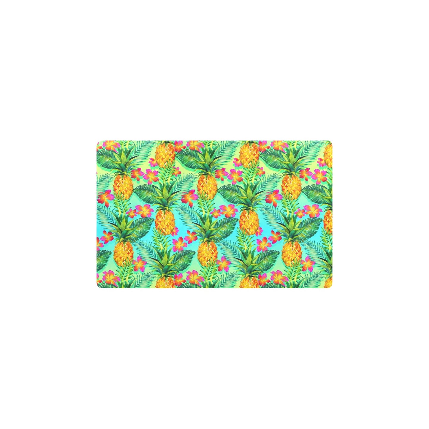 Pineapple Pattern Print Design PP010 Kitchen Mat