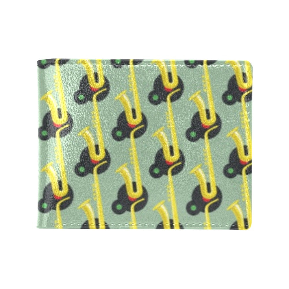 Saxophone Print Design LKS405 Men's ID Card Wallet