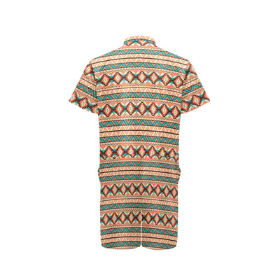 Navajo Western Style Print Pattern Men's Romper