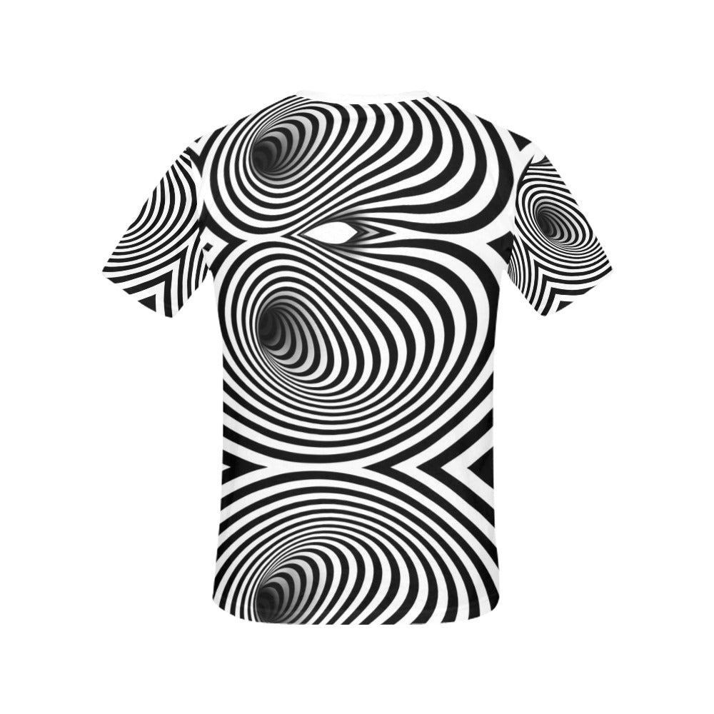 Vortex Print Design LKS303 Women's  T-shirt