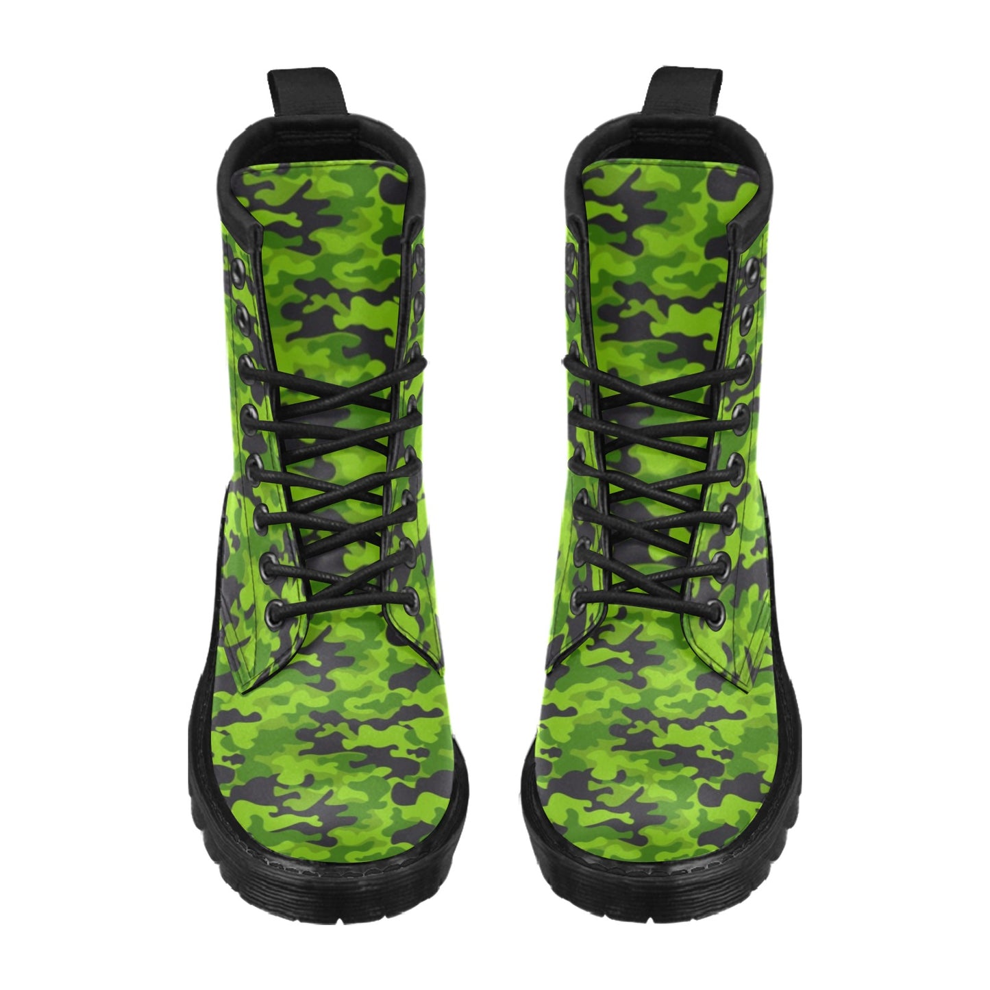 Green Kelly Camo Print Women's Boots