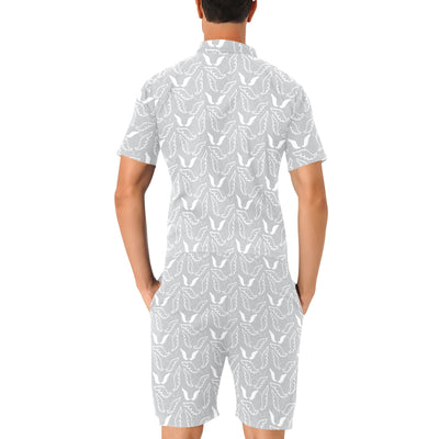 Angel Wings Pattern Print Design 01 Men's Romper