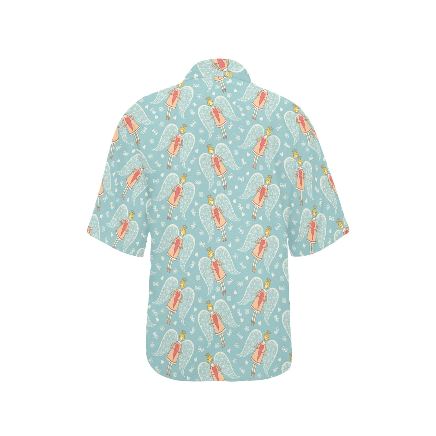 Angel Pattern Print Design 01 Women's Hawaiian Shirt