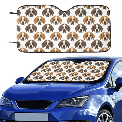 St Bernards Print Design LKS301 Car front Windshield Sun Shade