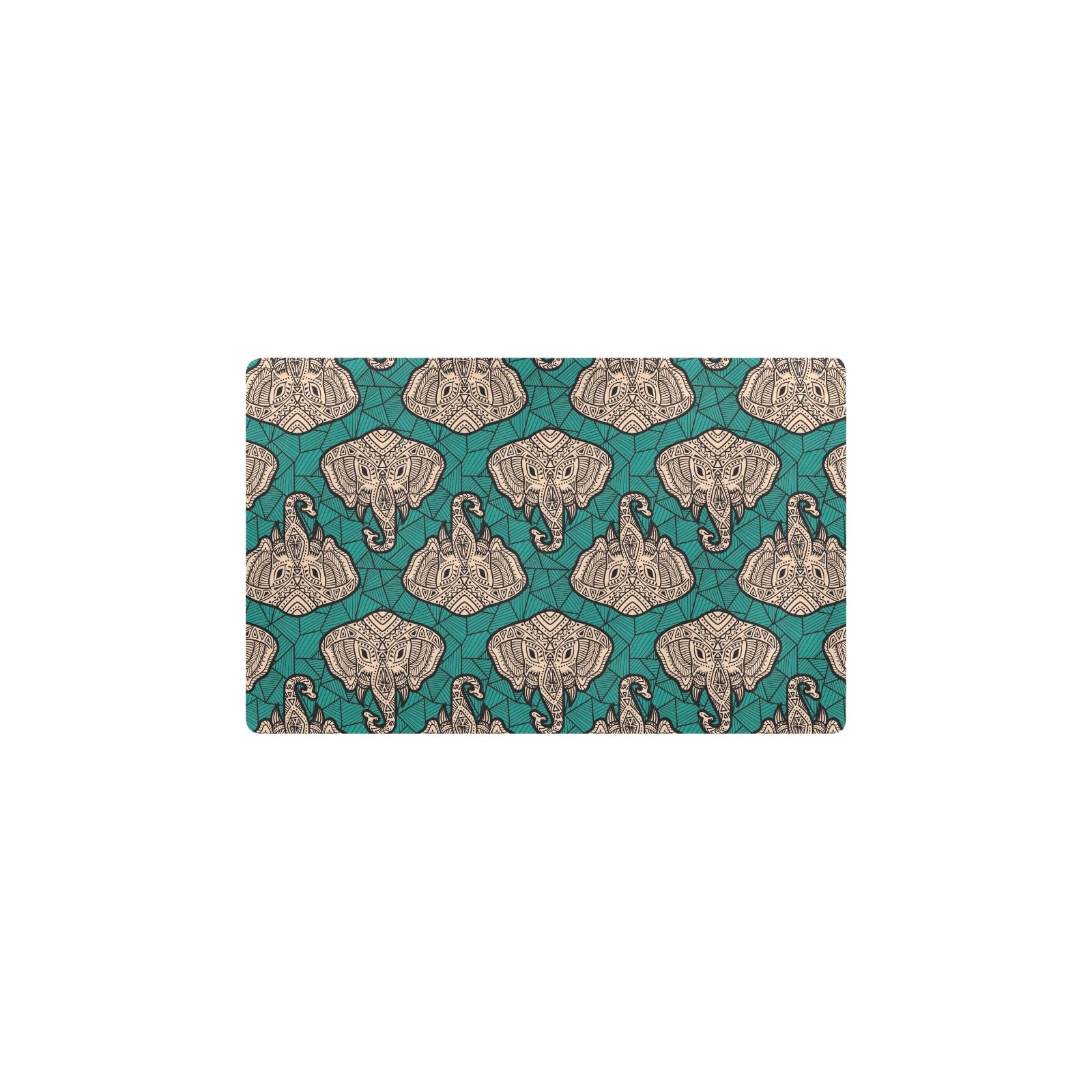 Boho Head Elephant Kitchen Mat