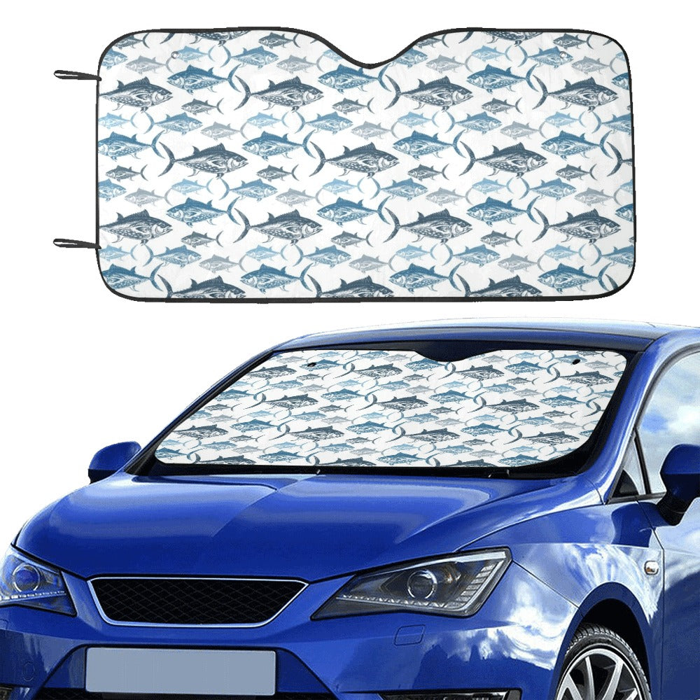 Tuna Fish Print Design LKS303 Car front Windshield Sun Shade