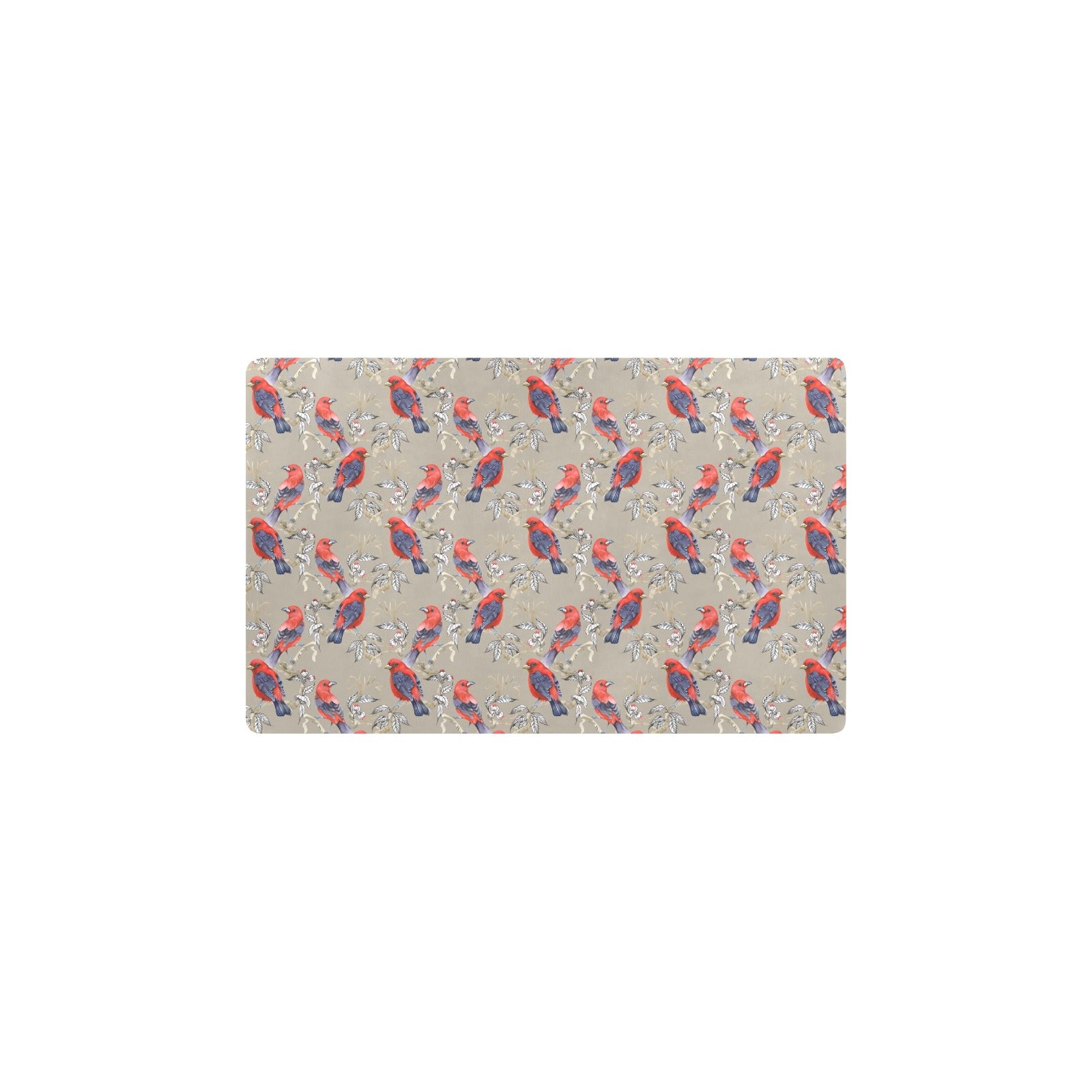 Birds Pattern Print Design 05 Kitchen Mat