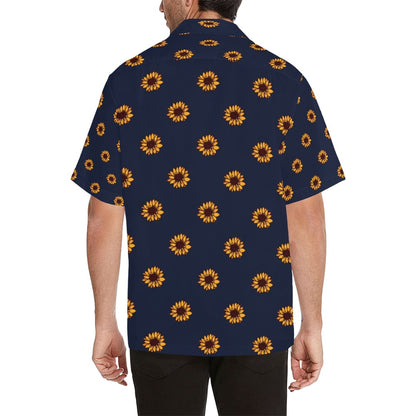 Sunflower Print Design LKS304 Men's Hawaiian Shirt