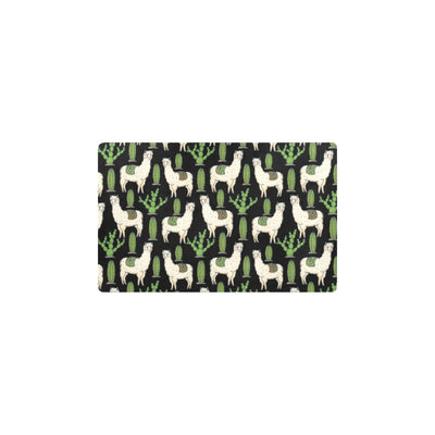 Llama Cactus Pattern Print Design 011 Kitchen Mat