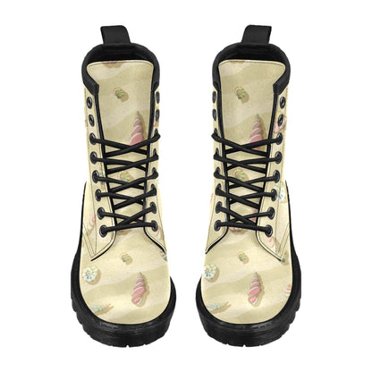 Beach with Seashell Theme Women's Boots