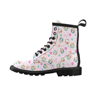 Cupcake Pattern Print Design CP03 Women's Boots