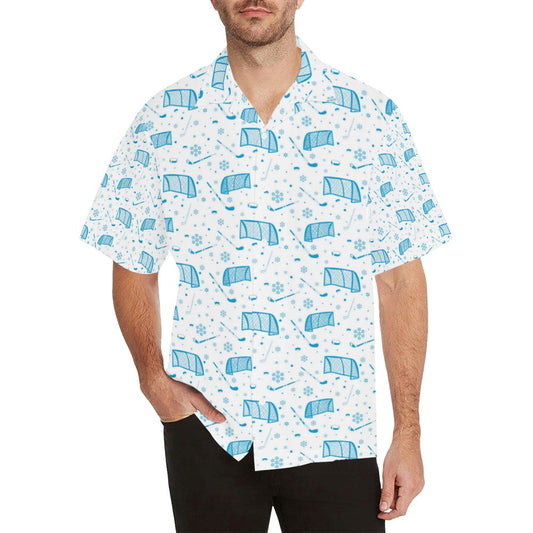 Hockey Print Design LKS303 Men's Hawaiian Shirt