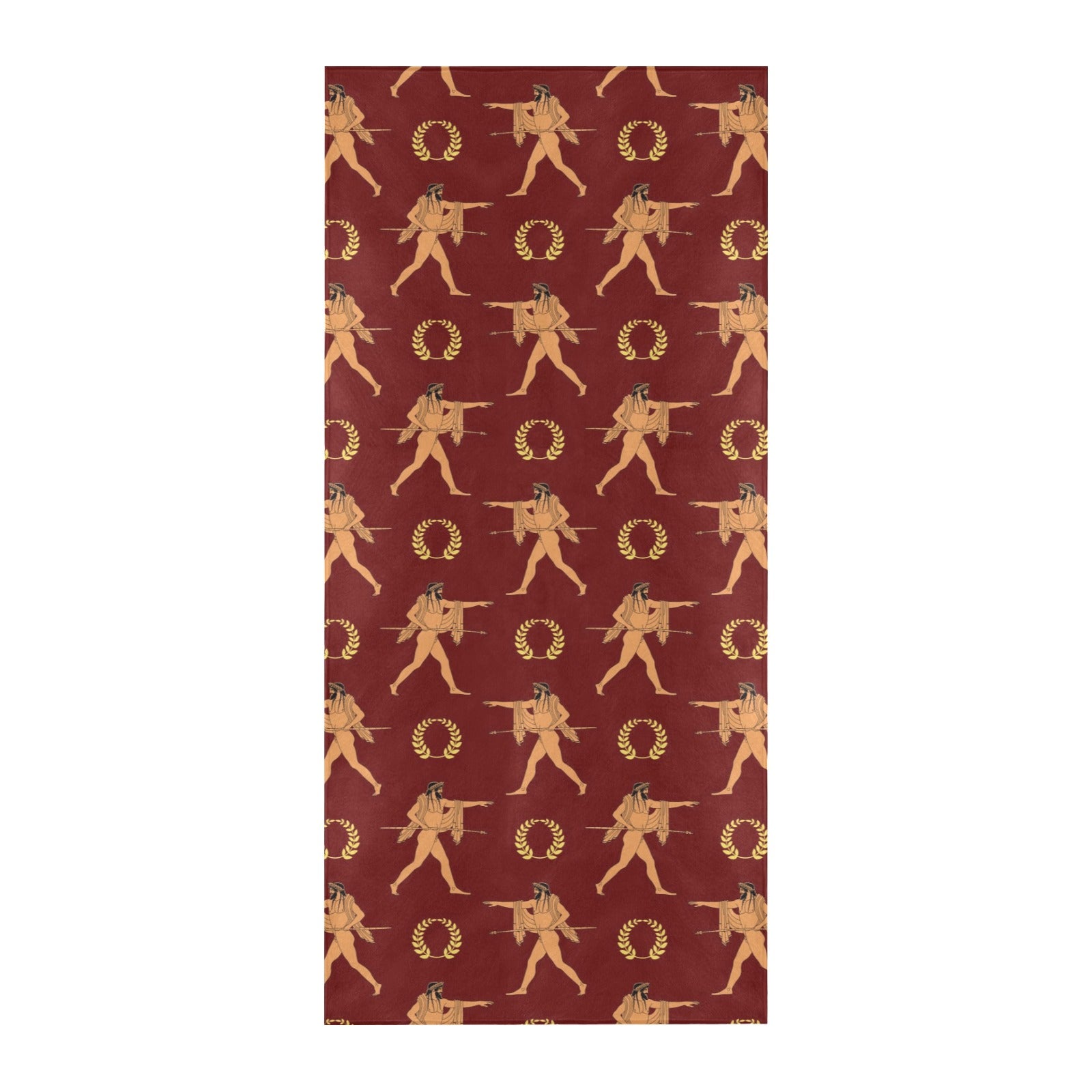 Ancient Greek Print Design LKS307 Beach Towel 32" x 71"