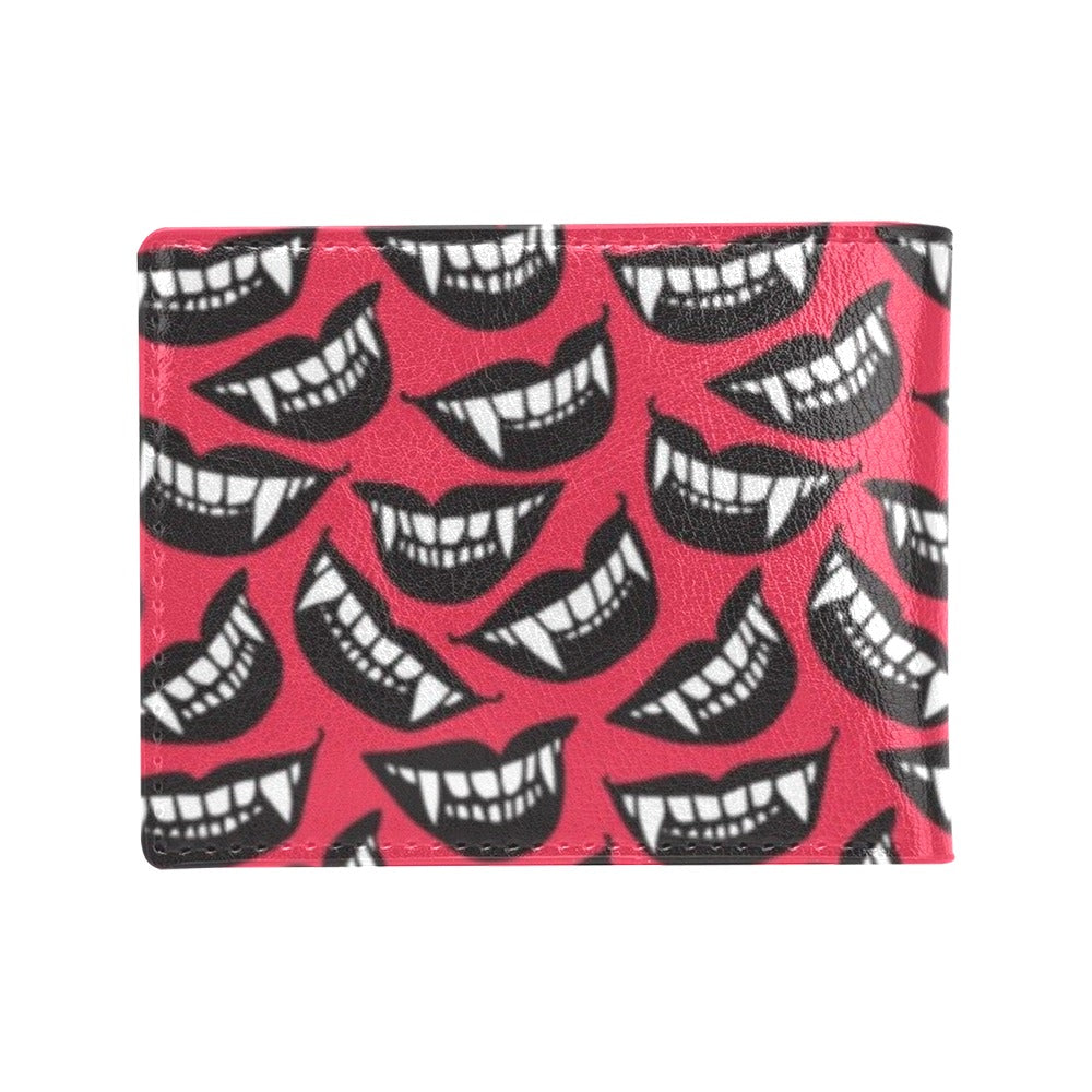 Vampire Lips Print Design LKS305 Men's ID Card Wallet