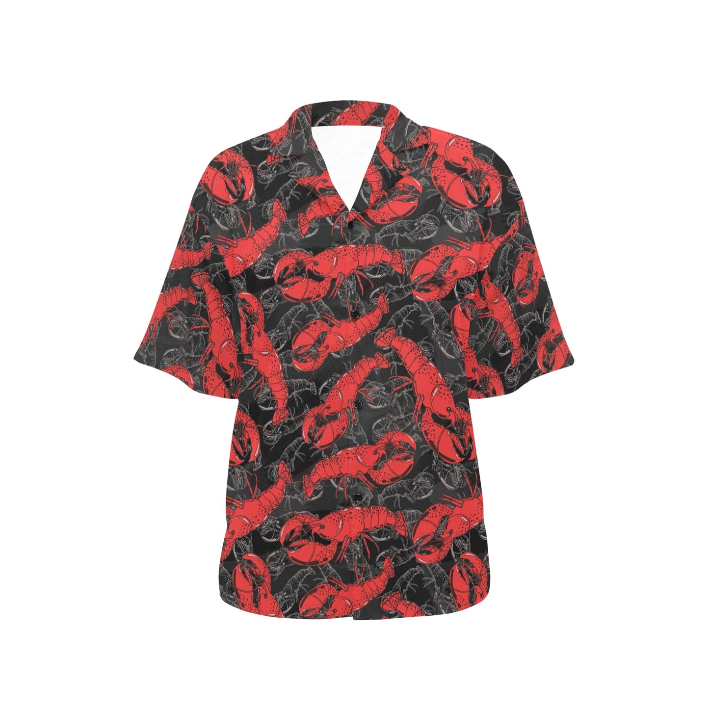 Lobster Pattern Print Design 04 Women's Hawaiian Shirt