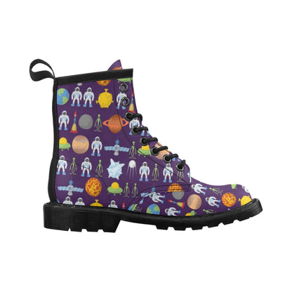 Alien Astronaut Planet Women's Boots