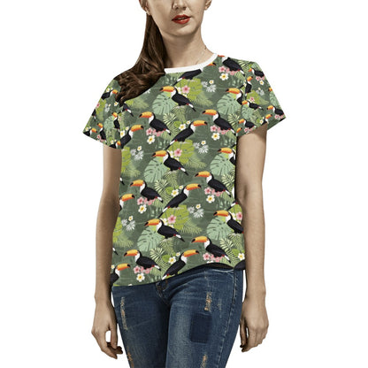 Toucan Print Design LKS304 Women's  T-shirt