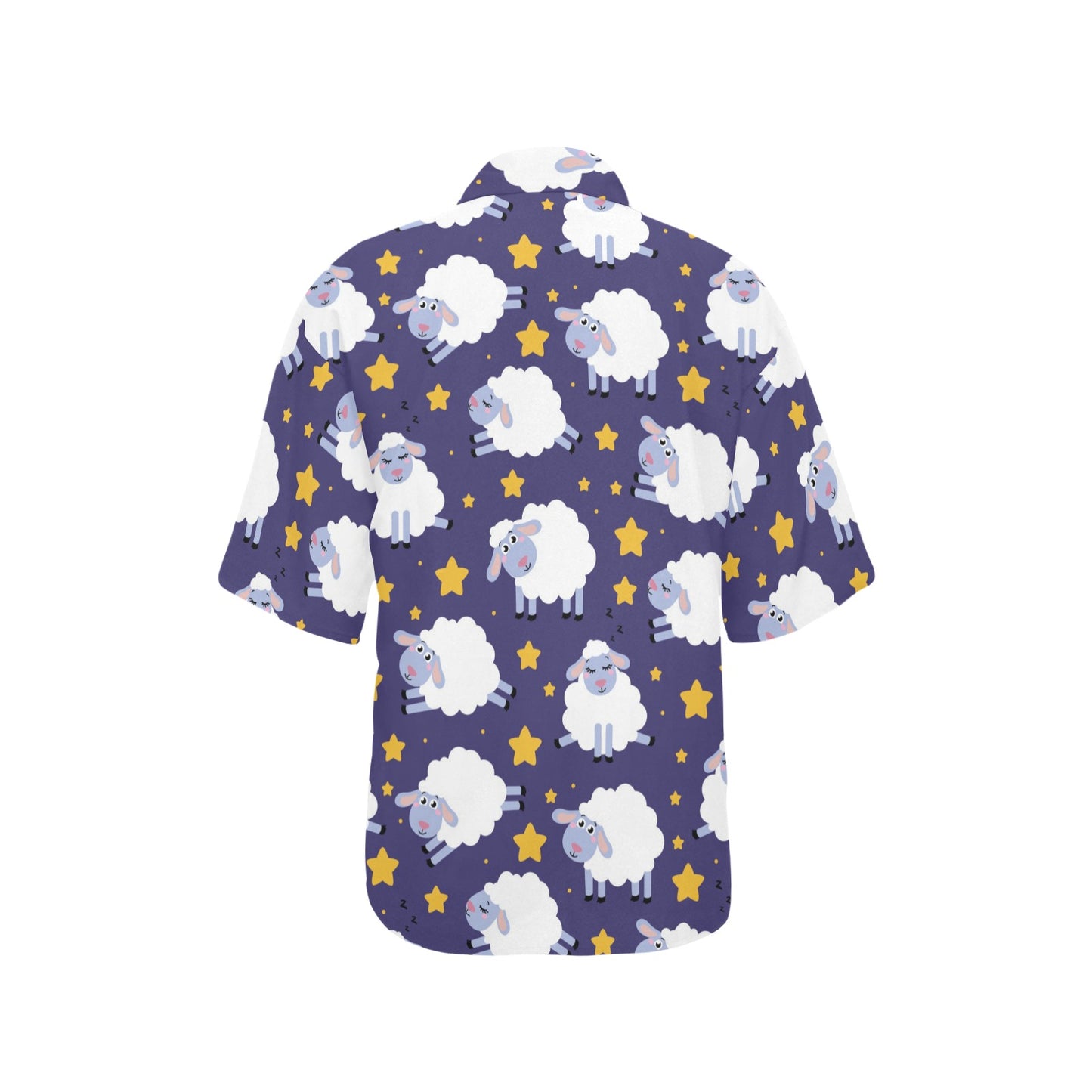Sheep Pattern Print Design 03 Women's Hawaiian Shirt