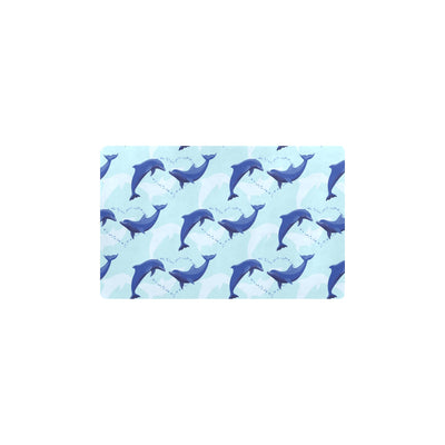 Dolphin Heart Pattern Kitchen Mat