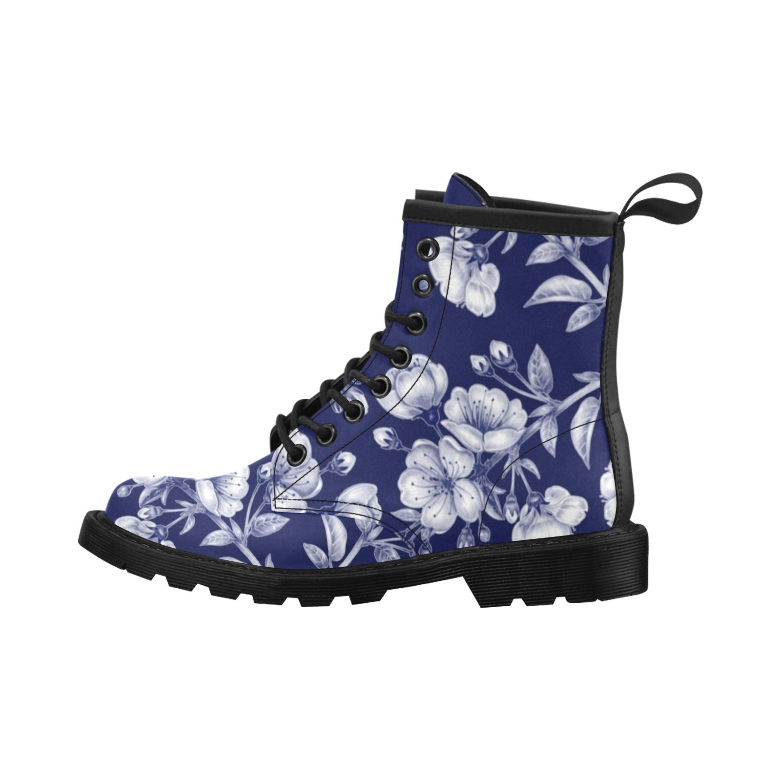 Cherry Blossom Pattern Print Design CB01 Women's Boots