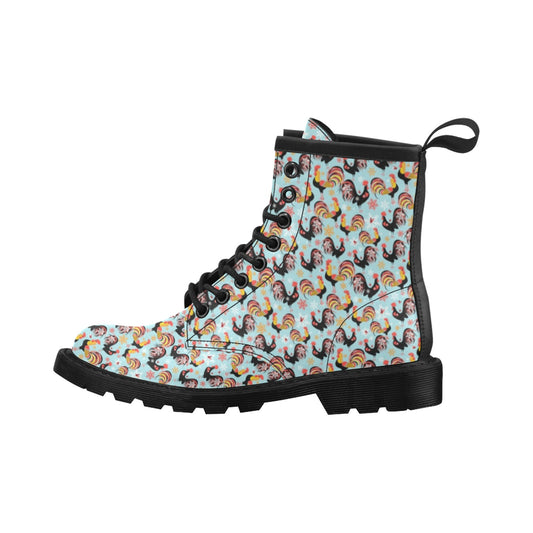 Rooster Themed Design Women's Boots