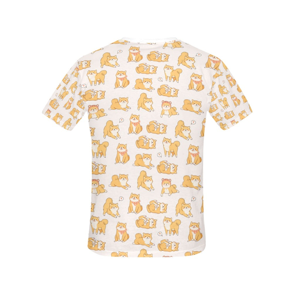 Shiba Inu Print Design LKS308 Women's  T-shirt