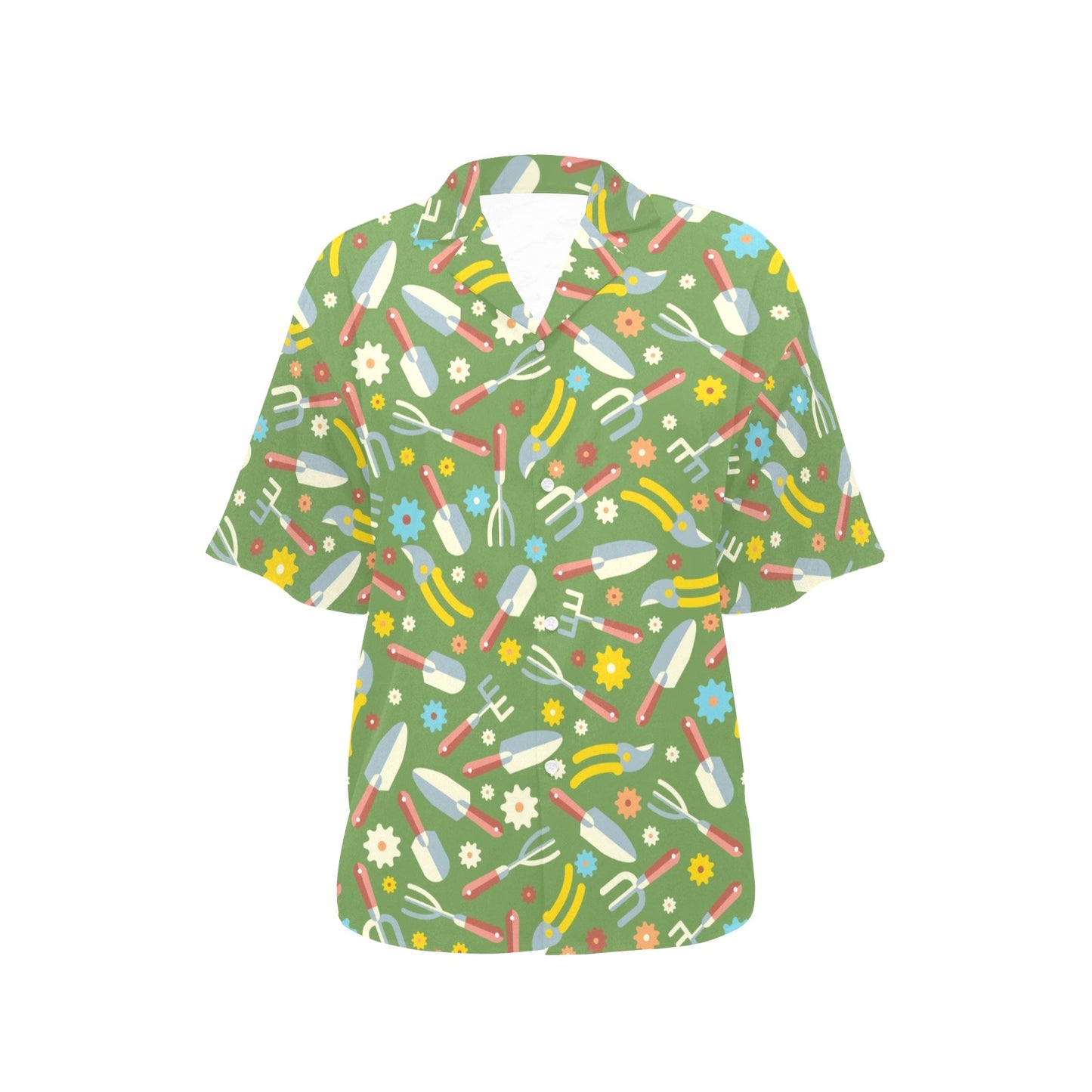 Gardening Pattern Print Design G06 Women's Hawaiian Shirt