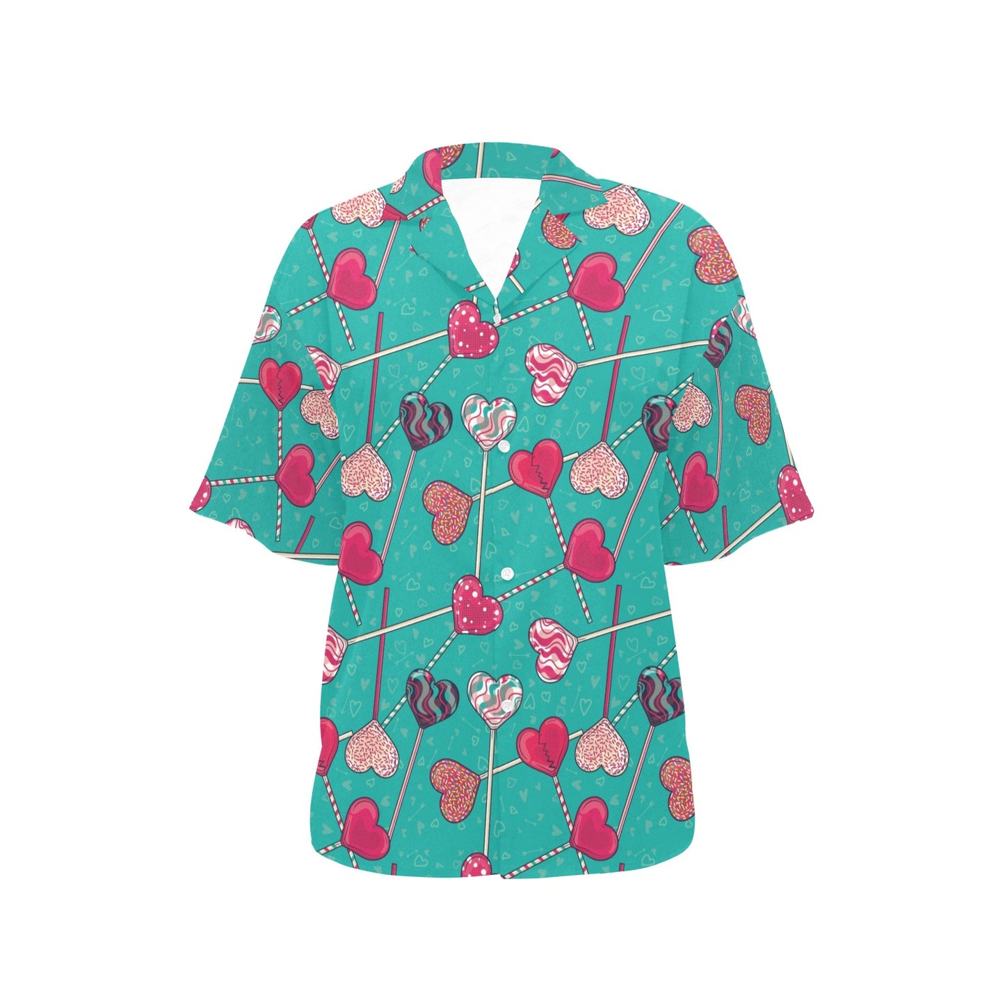 Lollipop Pattern Print Design LL01 Women's Hawaiian Shirt