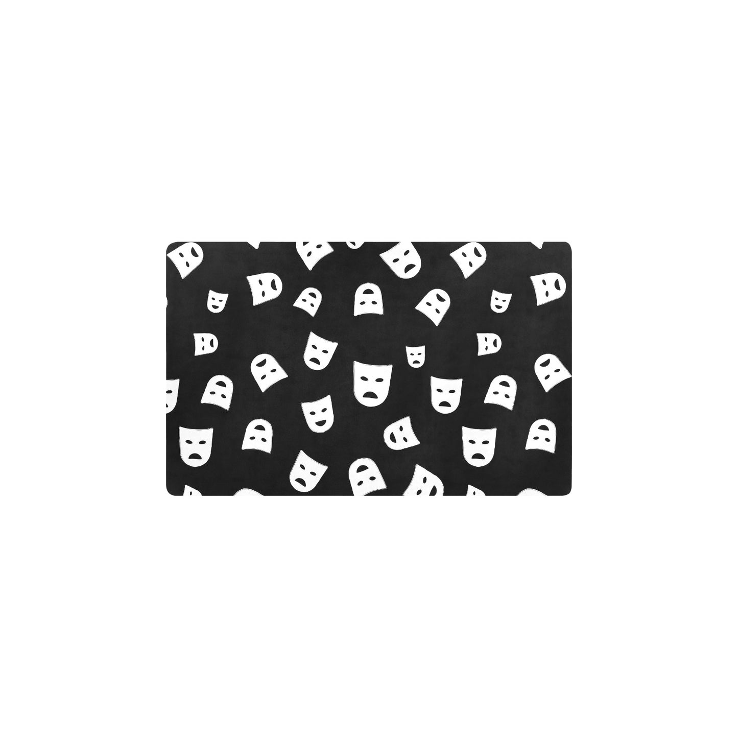 Acting Mask Pattern Print Design 03 Kitchen Mat