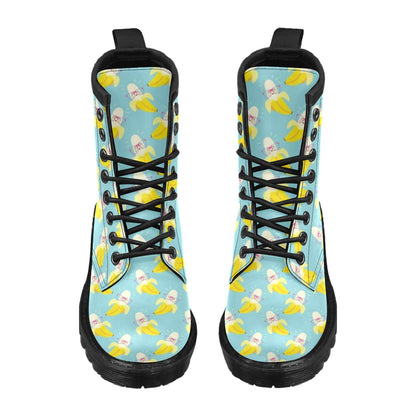 Banana Pattern Print Design BA07 Women's Boots