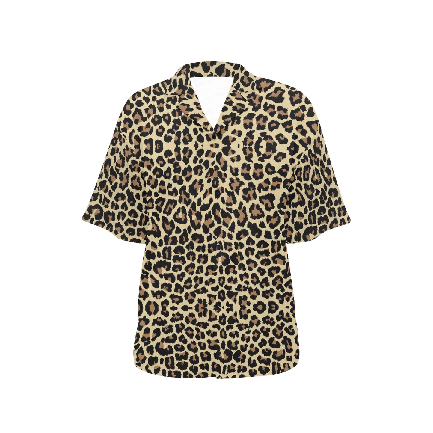 Cheetah Pattern Print Design 02 Women's Hawaiian Shirt