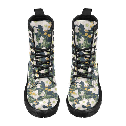 Anemone Pattern Print Design AM04 Women's Boots