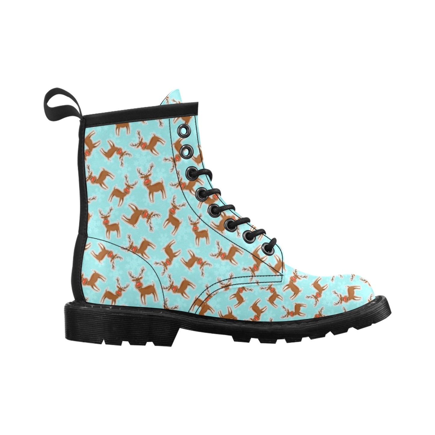 Reindeer Print Design LKS403 Women's Boots