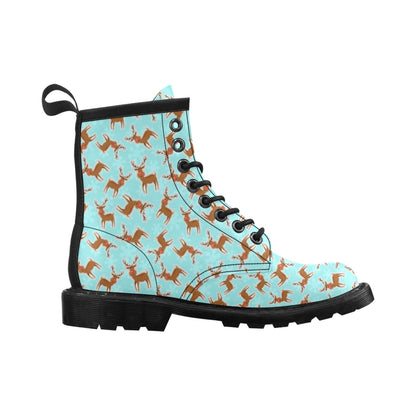 Reindeer Print Design LKS403 Women's Boots